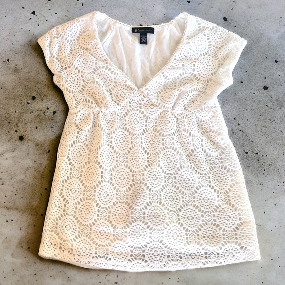 Pretty White Sundress. Crochet and fully lined. Pool. Beach. Swimsuit cover-up🤍 - Picture 11 of 16